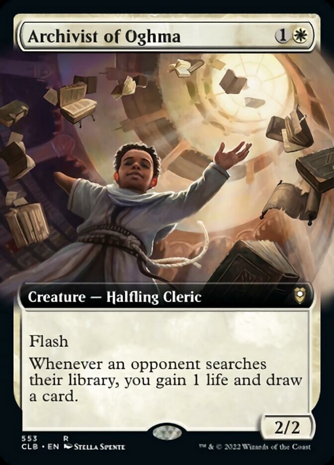 Archivist of Oghma (Extended Art) [Commander Legends: Battle for Baldur's Gate] | Webway Games