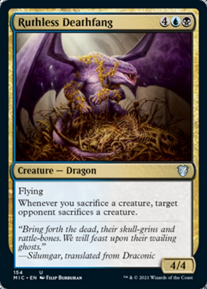 Ruthless Deathfang [Innistrad: Midnight Hunt Commander] | Webway Games