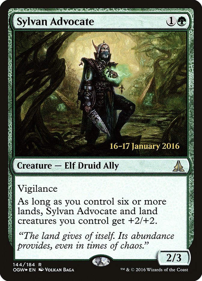 Sylvan Advocate (Prerelease) [Oath of the Gatewatch Prerelease Promos] | Webway Games
