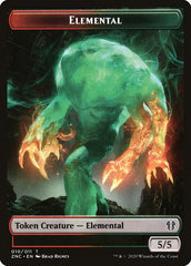 Elemental (008) // Elemental (010) Double-sided Token [Commander: Zendikar Rising Tokens] | Webway Games