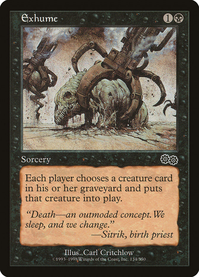 Exhume [Urza's Saga] | Webway Games