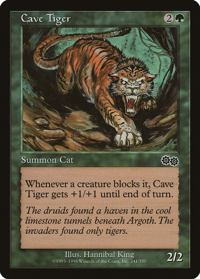 Cave Tiger [Urza's Saga] | Webway Games