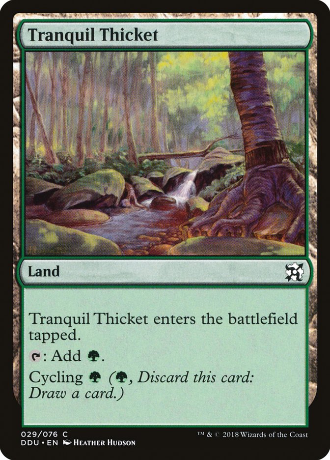 Tranquil Thicket [Duel Decks: Elves vs. Inventors] | Webway Games