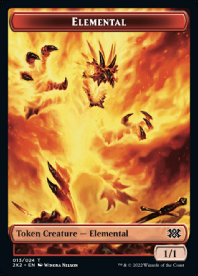 Elemental // Vampire Double-sided Token [Double Masters 2022 Tokens] | Webway Games