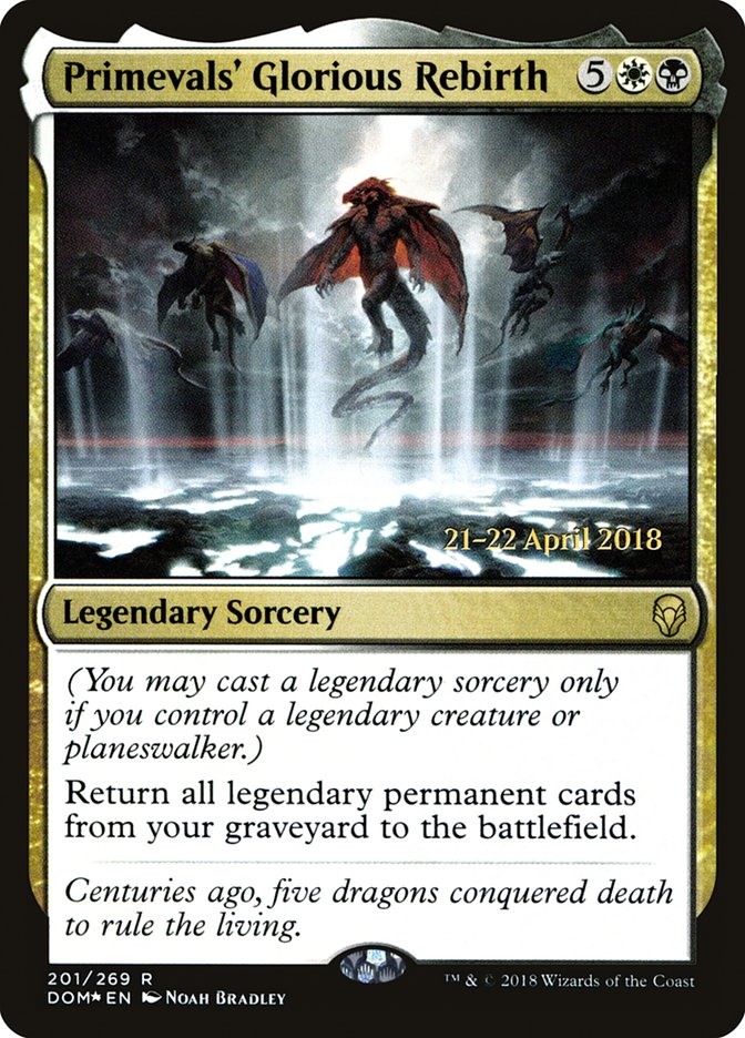 Primevals' Glorious Rebirth  (Prerelease) [Dominaria Prerelease Promos] | Webway Games