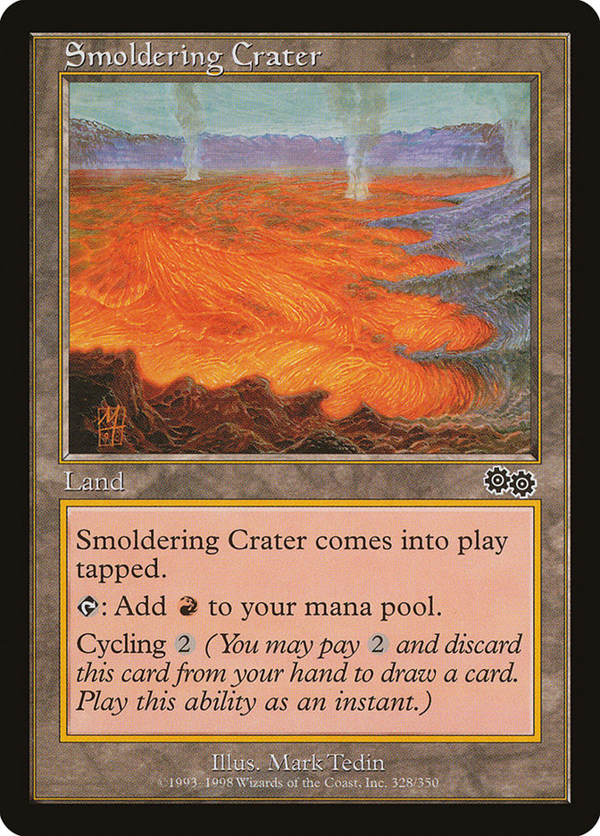 Smoldering Crater [Urza's Saga] | Webway Games