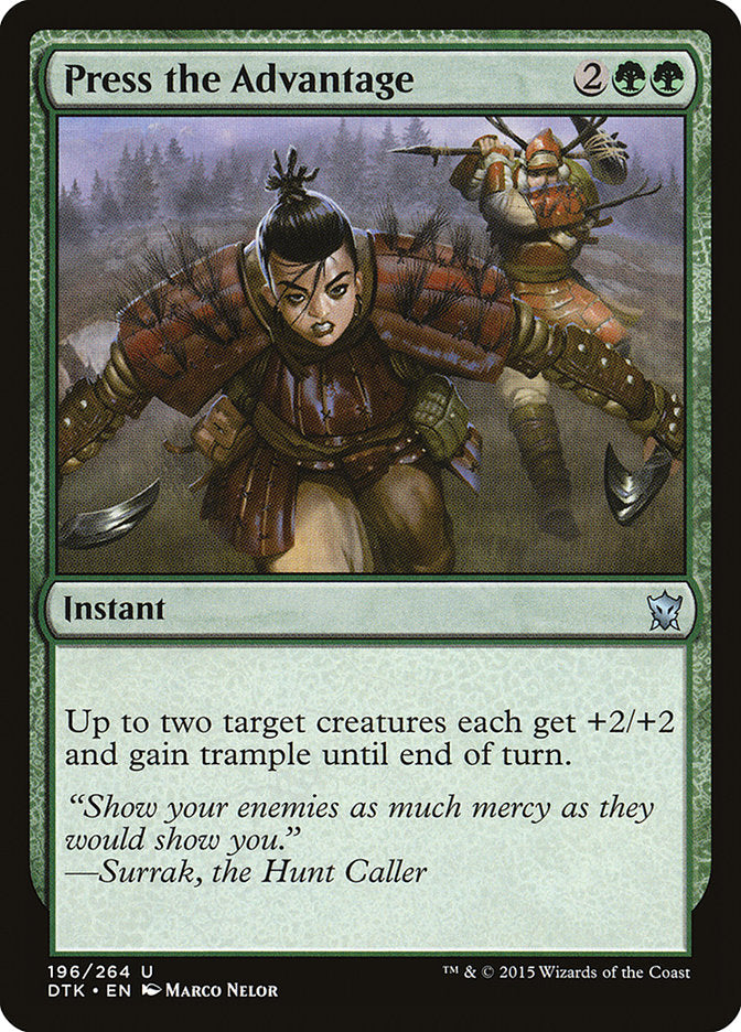 Press the Advantage [Dragons of Tarkir] | Webway Games