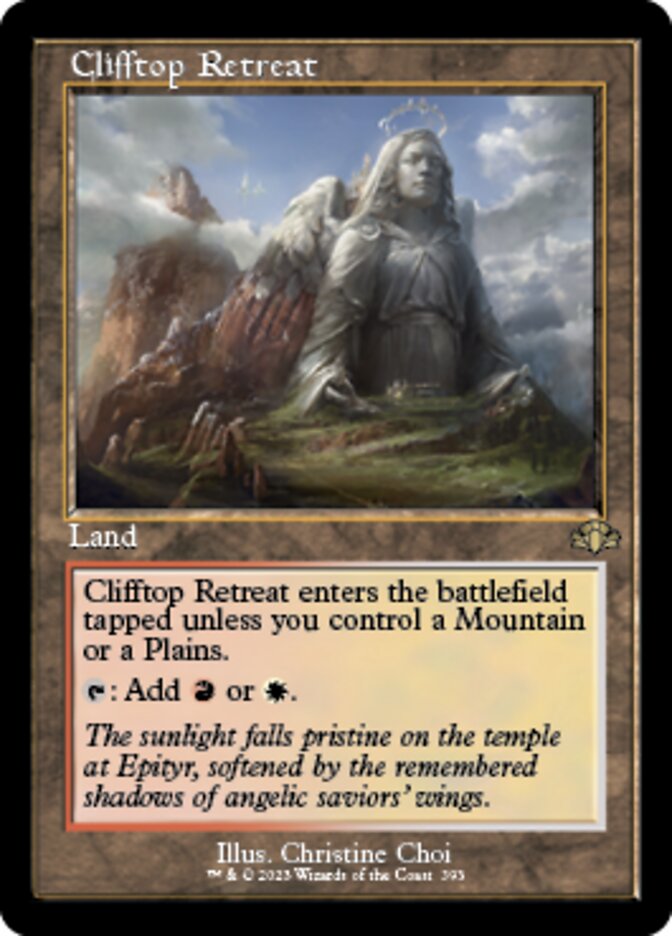 Clifftop Retreat (Retro) [Dominaria Remastered] | Webway Games