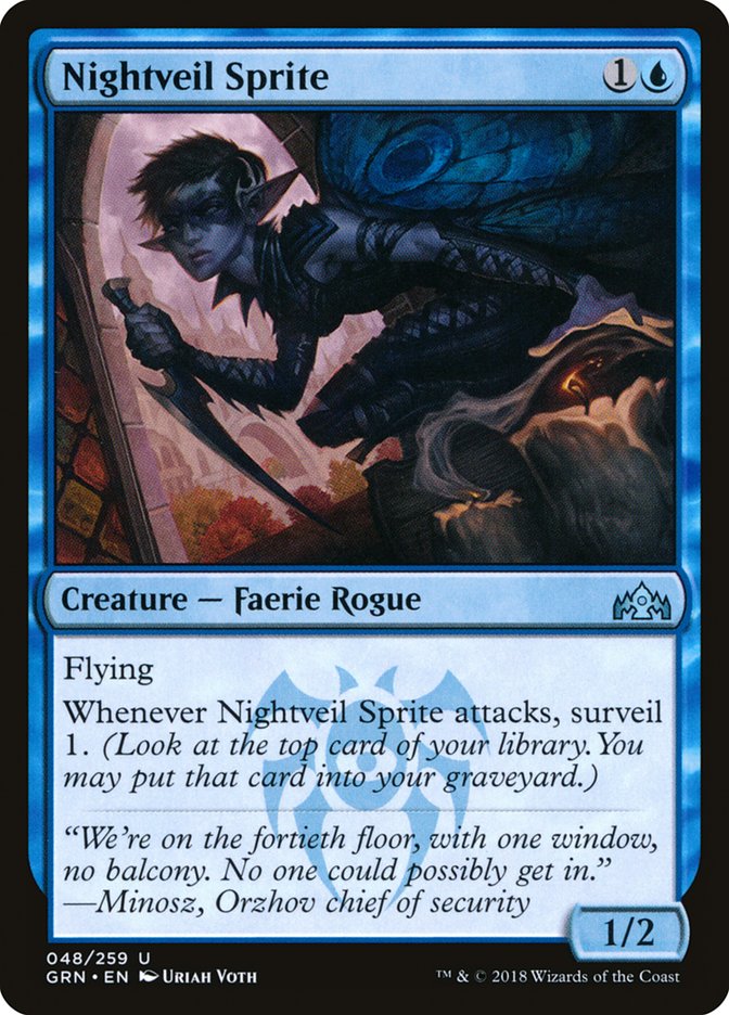 Nightveil Sprite [Guilds of Ravnica] | Webway Games