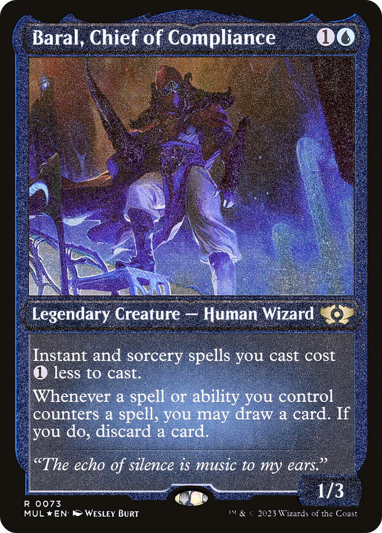 Baral, Chief of Compliance (Foil Etched) [Multiverse Legends] | Webway Games