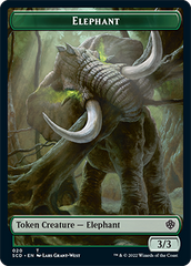 Elephant // Thopter Double-Sided Token [Starter Commander Decks] | Webway Games