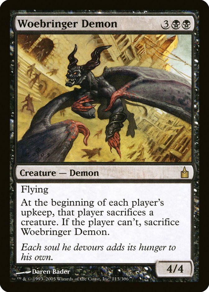 Woebringer Demon [Ravnica: City of Guilds] | Webway Games
