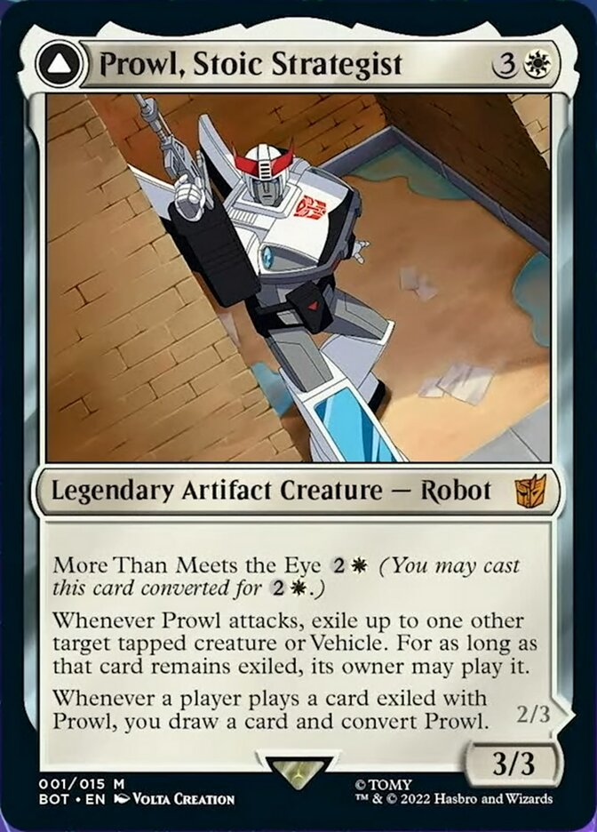 Prowl, Stoic Strategist // Prowl, Pursuit Vehicle [Universes Beyond: Transformers] | Webway Games