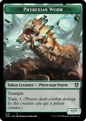 Phyrexian Wurm // Phyrexian Horror Double-Sided Token [Phyrexia: All Will Be One Commander Tokens] | Webway Games