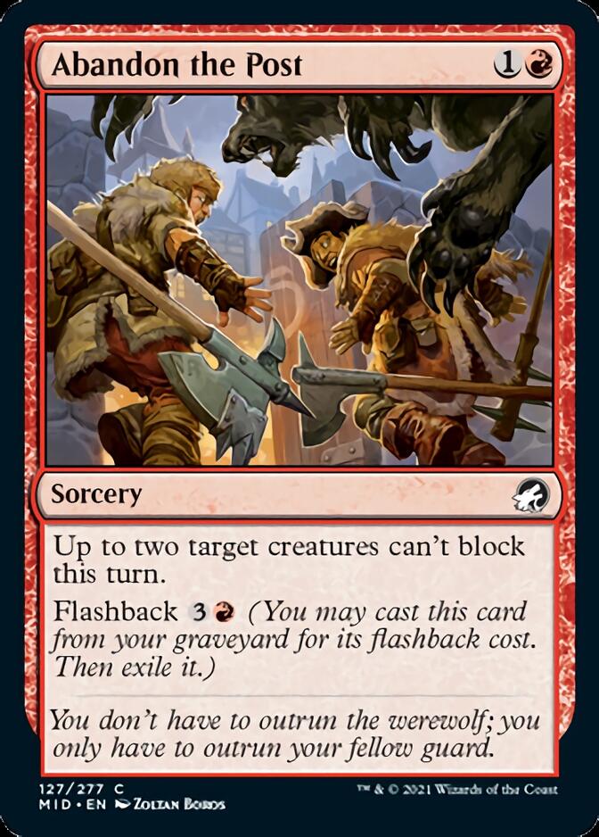 Abandon the Post [Innistrad: Midnight Hunt] | Webway Games
