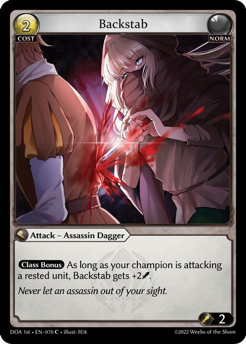 Backstab (070) [Dawn of Ashes: 1st Edition] | Webway Games