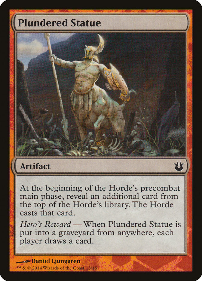 Plundered Statue [Hero's Path Promos] | Webway Games