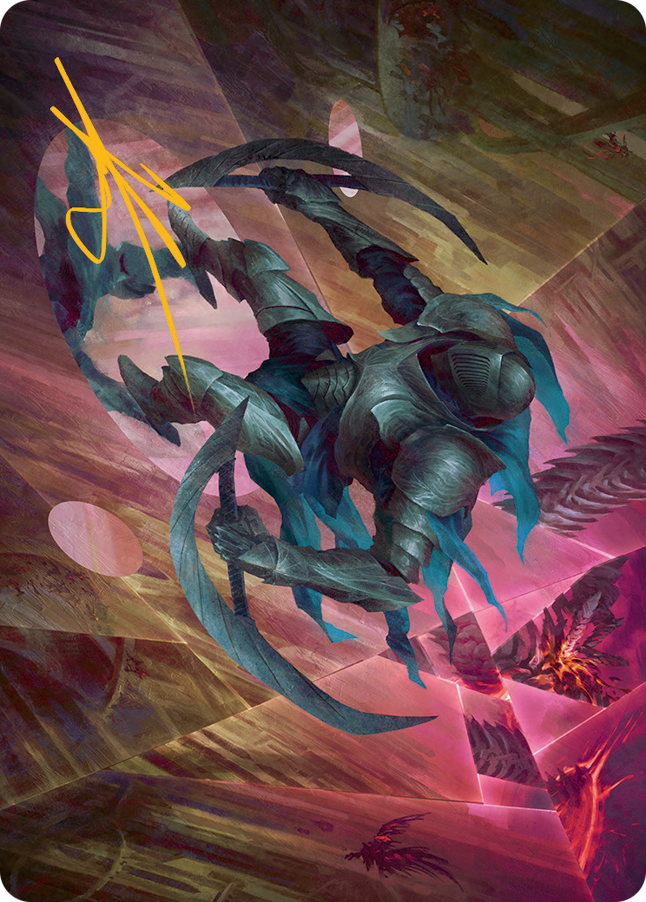 Xerex Strobe-Knight Art Card (Gold-Stamped Signature) [March of the Machine Art Series] | Webway Games