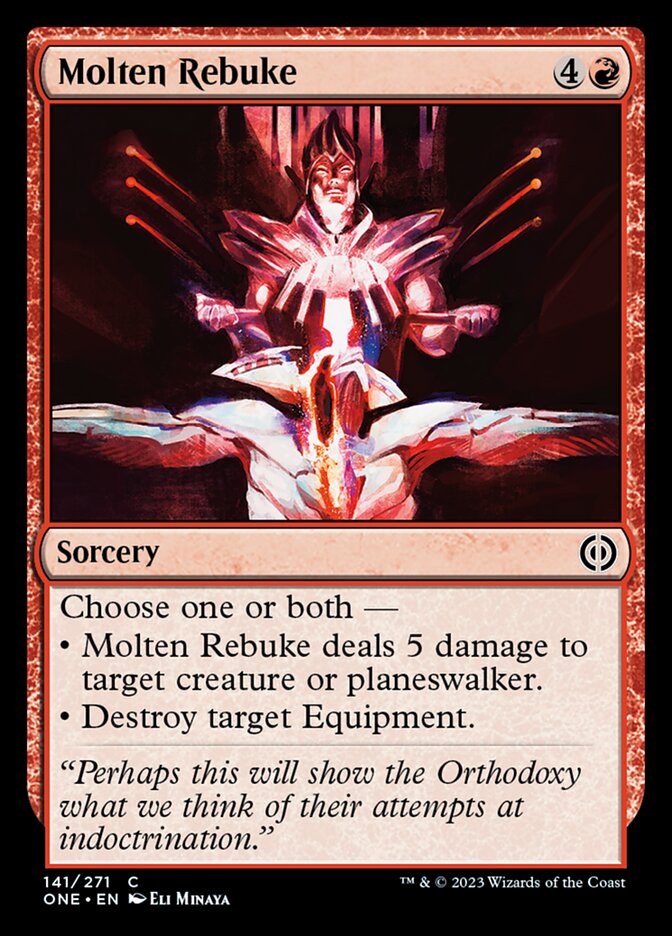 Molten Rebuke [Phyrexia: All Will Be One] | Webway Games