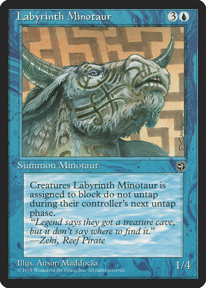 Labyrinth Minotaur (Zeki Flavor Text) [Homelands] | Webway Games