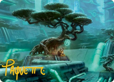 Forest Art Card (Gold-Stamped Signature) [Kamigawa: Neon Dynasty Art Series] | Webway Games