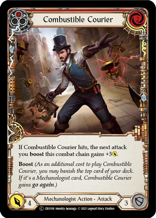 Combustible Courier (Red) [CRU109] Unlimited Normal | Webway Games