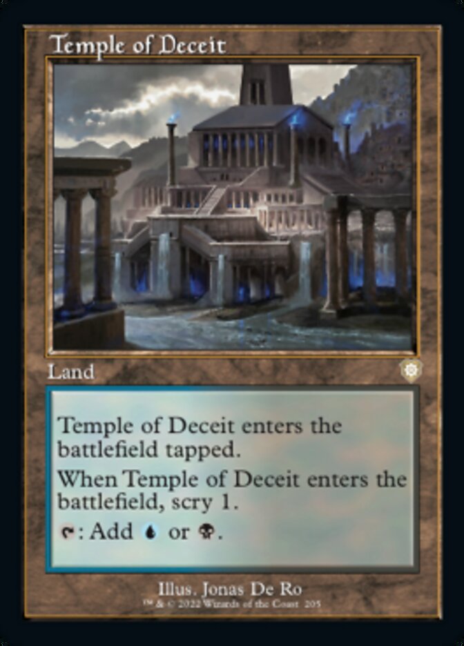 Temple of Deceit (Retro) [The Brothers' War Commander] | Webway Games