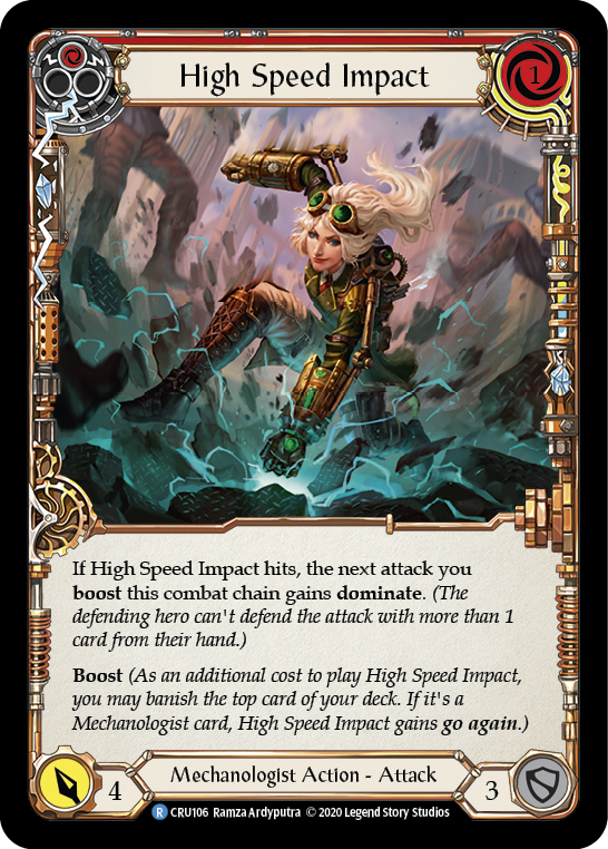 High Speed Impact (Red) [CRU106] 1st Edition Normal | Webway Games