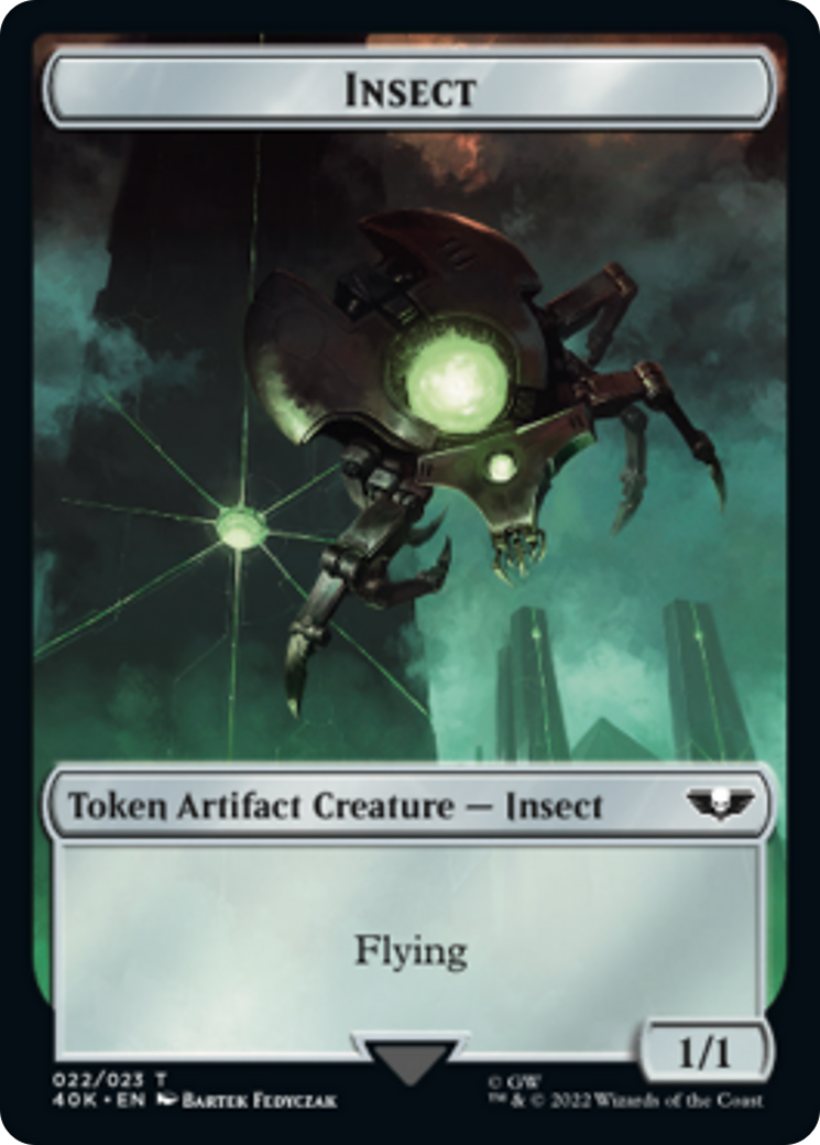 Necron Warrior // Insect [Universes Beyond: Warhammer 40,000 Tokens] | Webway Games