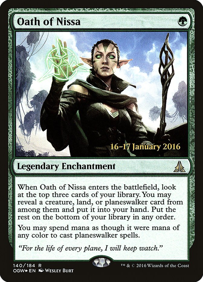 Oath of Nissa (Prerelease) [Oath of the Gatewatch Prerelease Promos] | Webway Games