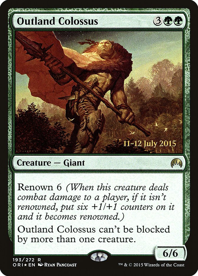 Outland Colossus [Magic Origins Prerelease Promos] | Webway Games