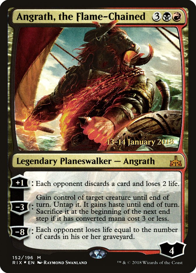 Angrath, the Flame-Chained (Prerelease) [Rivals of Ixalan Prerelease Promos] | Webway Games