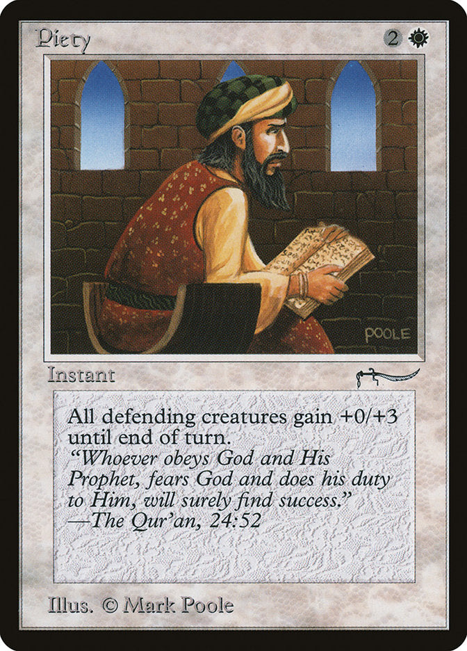 Piety (Dark Mana Cost) [Arabian Nights] | Webway Games