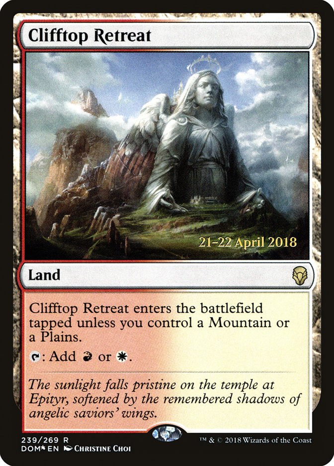 Clifftop Retreat  (Prerelease) [Dominaria Prerelease Promos] | Webway Games