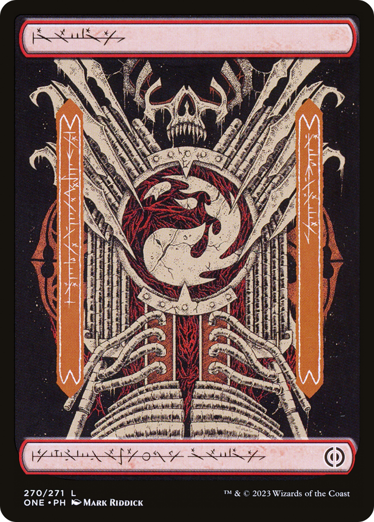 Mountain (270) (Phyrexian) [Phyrexia: All Will Be One] | Webway Games