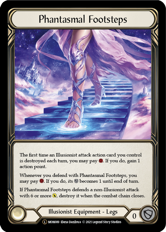 Phantasmal Footsteps (Rainbow Foil) [U-MON089-RF] Unlimited Rainbow Foil | Webway Games