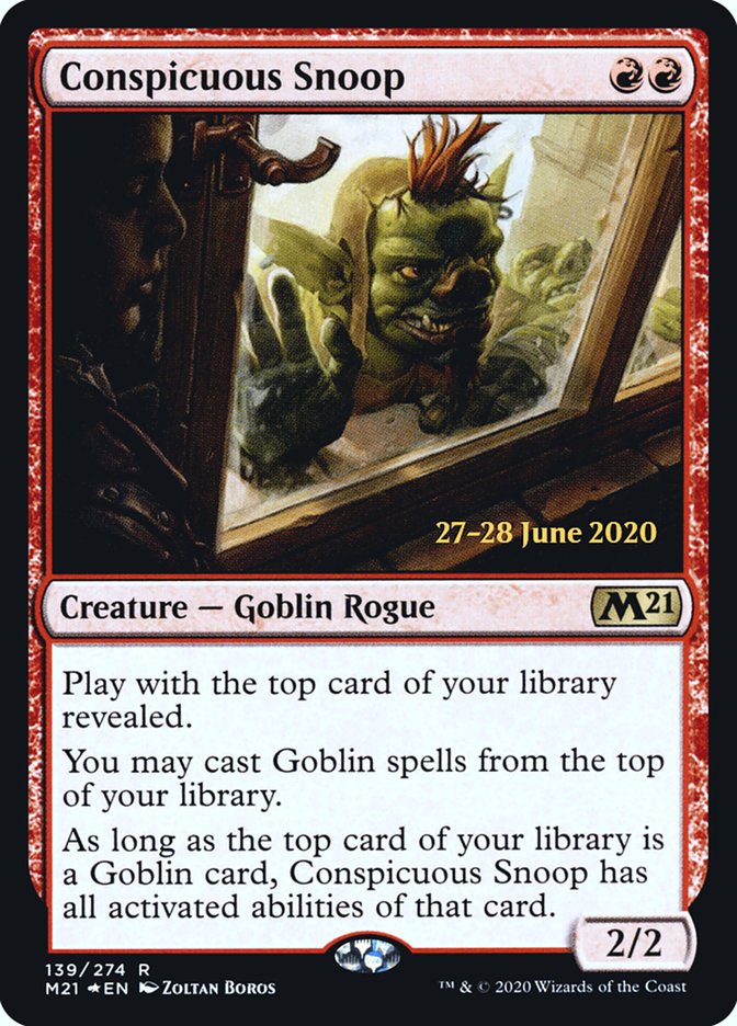 Conspicuous Snoop  [Core Set 2021 Prerelease Promos] | Webway Games