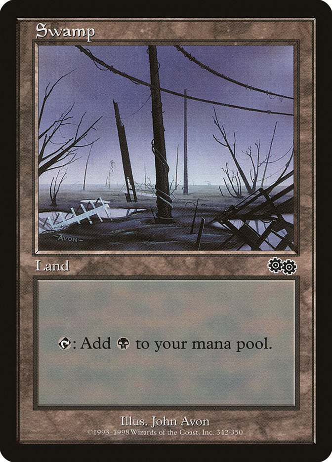 Swamp (#342) [Urza's Saga] | Webway Games
