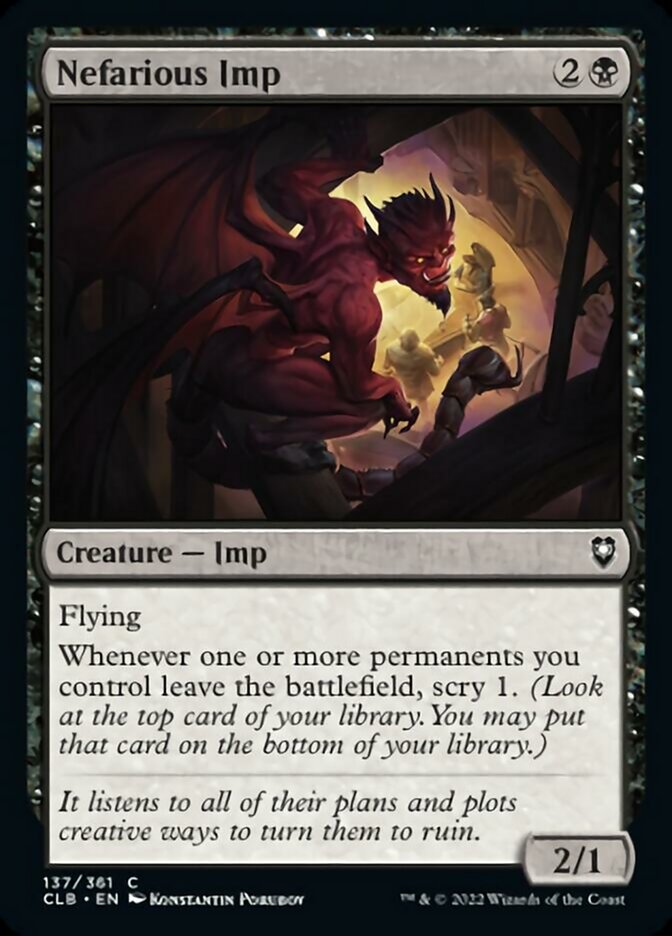 Nefarious Imp [Commander Legends: Battle for Baldur's Gate] | Webway Games