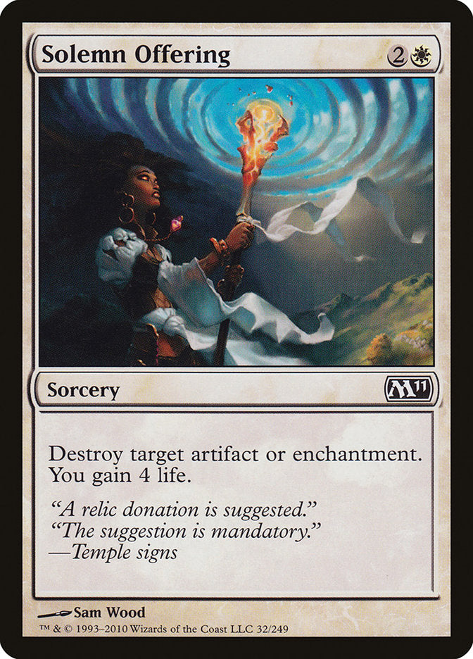Solemn Offering [Magic 2011] | Webway Games