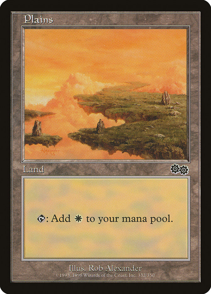Plains (#332) [Urza's Saga] | Webway Games