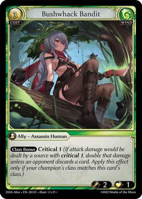 Bushwhack Bandit (203) [Dawn of Ashes: Alter Edition] | Webway Games