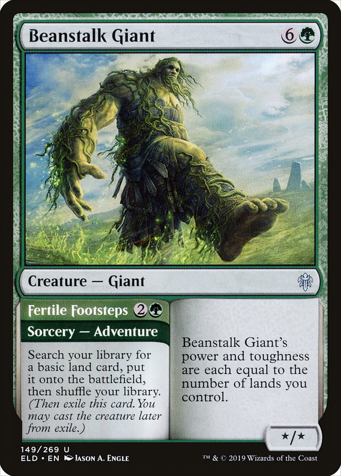 Beanstalk Giant // Fertile Footsteps [Throne of Eldraine] | Webway Games