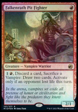 Falkenrath Pit Fighter [Innistrad: Midnight Hunt Prerelease Promos] | Webway Games