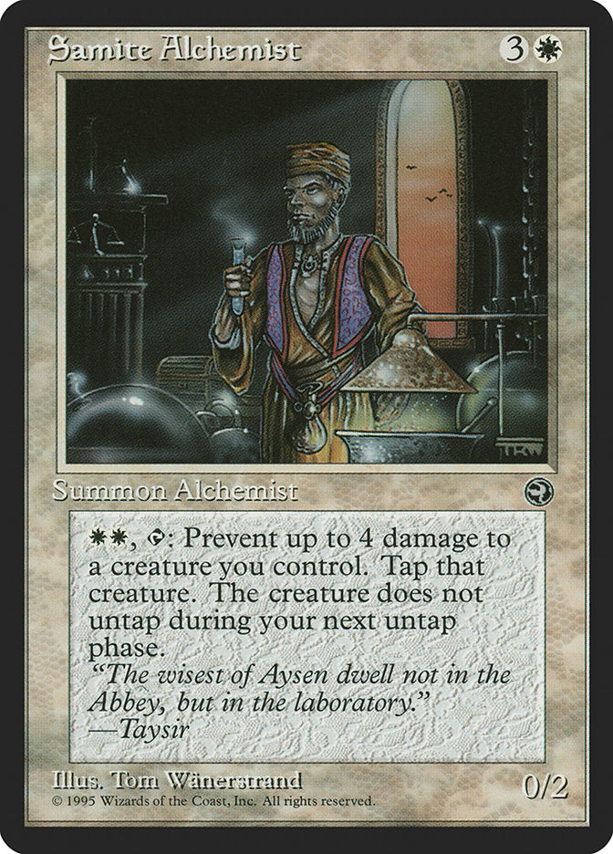 Samite Alchemist (Taysir Flavor Text) [Homelands] | Webway Games