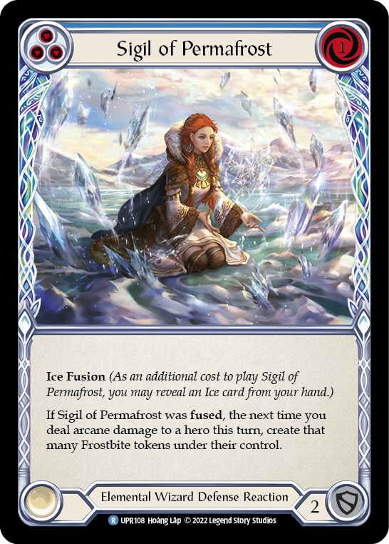 Sigil of Permafrost (Blue) [UPR108] (Uprising)  Rainbow Foil | Webway Games