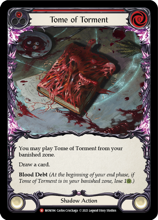 Tome of Torment (Rainbow Foil) [MON194-RF] 1st Edition Rainbow Foil | Webway Games