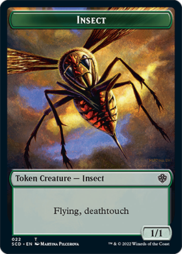 Insect // Soldier Double-Sided Token [Starter Commander Decks] | Webway Games