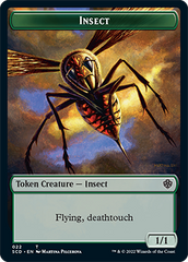Insect // Soldier Double-Sided Token [Starter Commander Decks] | Webway Games
