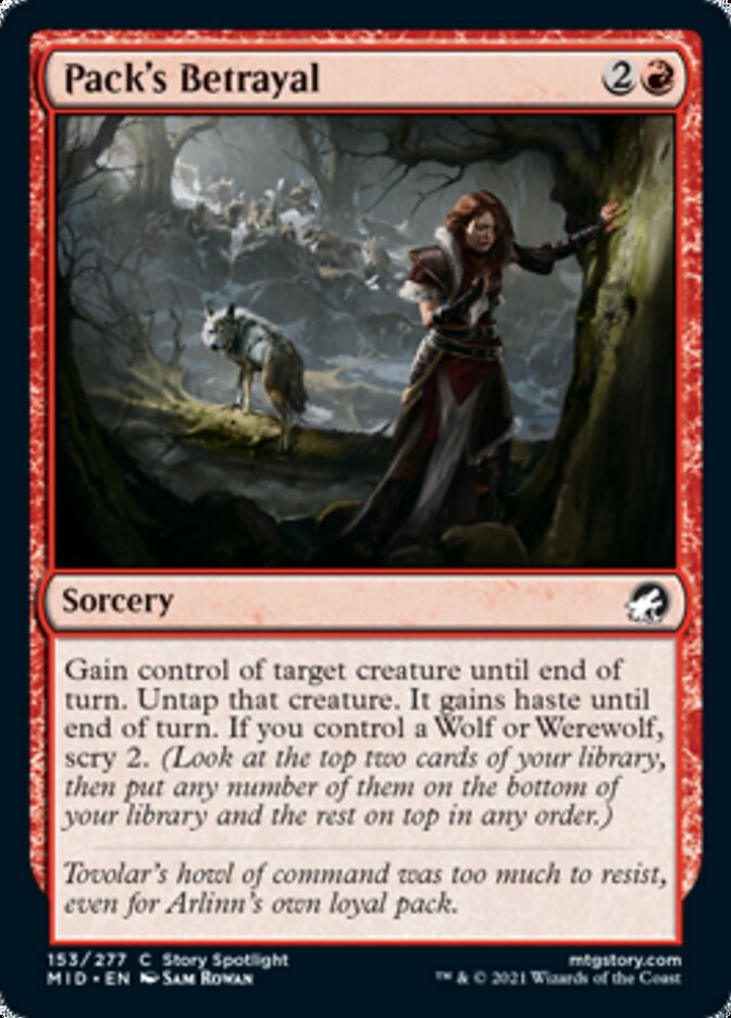 Pack's Betrayal [Innistrad: Midnight Hunt] | Webway Games